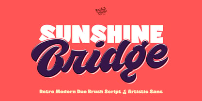 VVDS Sunshine Bridge Font Poster 1