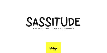 Sassitude Font Poster 1