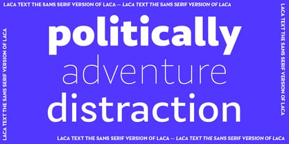 Laca Text Font Poster 9