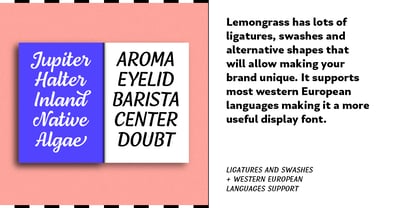 Lemongrass Font Poster 14