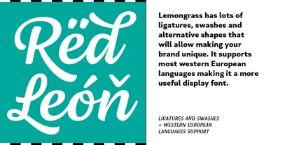 Lemongrass Font Poster 8