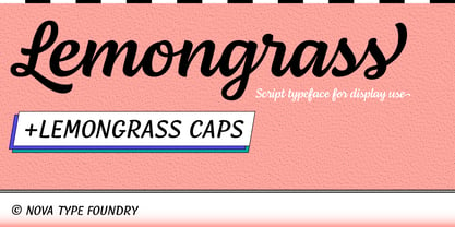 Lemongrass Font Poster 1