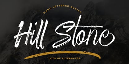 Hill Stone Font Poster 1