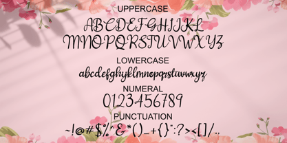 Love and Heart Font Poster 6