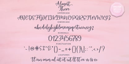 Almost There Script Font Poster 5