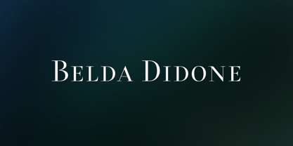Belda Didone Font Poster 15