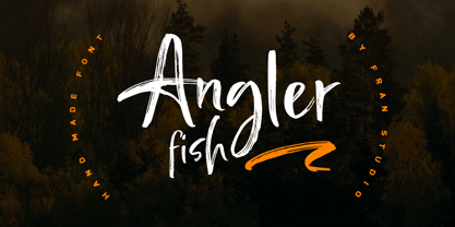 Angler Fish Font Poster 1