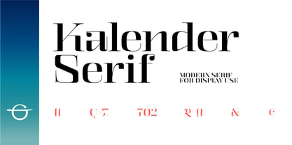 Kalender Serif Font Poster 1