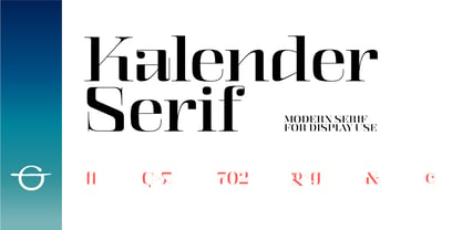 Kalender Serif Police Poster 1