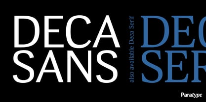 Deca Sans Font Poster 1