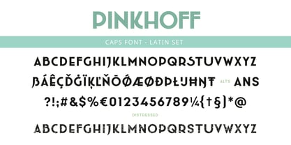 Pinkhoff Caps Font Poster 2