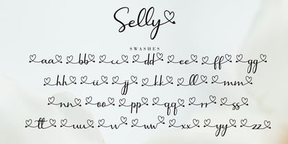 Selly Calligraphy Fuente Póster 11