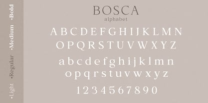 Bosca Font Poster 12