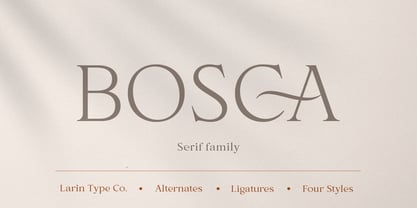 Bosca Font Poster 1