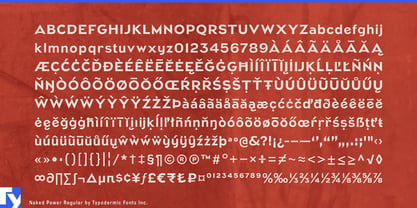 Naked Power Font Poster 7