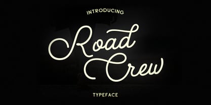 Road Crew Font Poster 1