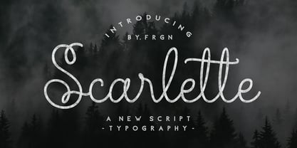 Scarlette Script Fuente Póster 1