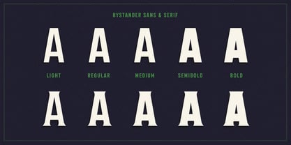 The Bystander Collection Font Poster 7