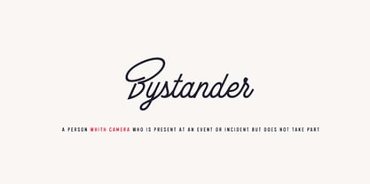 The Bystander Collection Fuente Póster 2