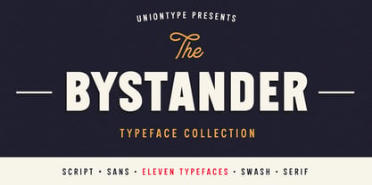 The Bystander Collection Font Poster 1