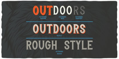 Outdoors Font Poster 4