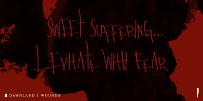 Wounds Font Poster 5