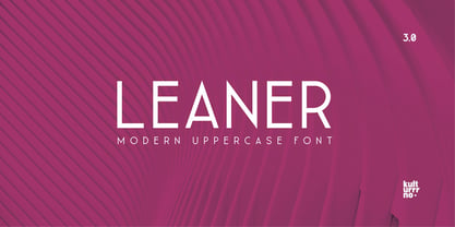 Leaner Font Poster 1