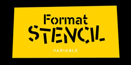 -OC Format Stencil Font Poster 1