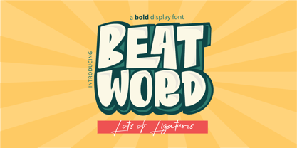 Beat Word Fuente Póster 1