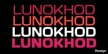 Lunokhod Font Poster 1