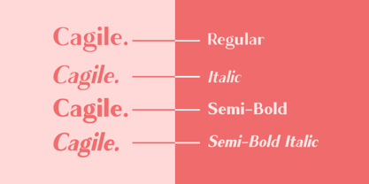 Cagile Font Poster 2