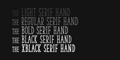 The Serif Hand Font Poster 2