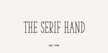 The Serif Hand Font Poster 1