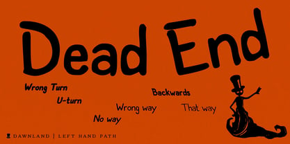 Left Hand Path Font Poster 1
