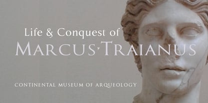 Marcus Traianus Font Poster 9