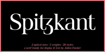 Spitzkant Font Poster 1