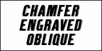 Chamfer Engraved JNL Font Poster 4