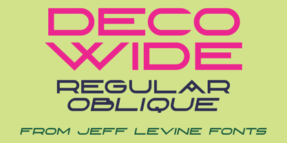 Deco Wide JNL Font Poster 1