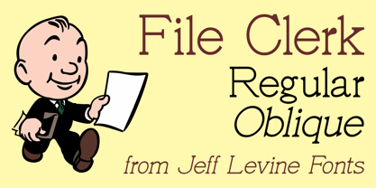 File Clerk JNL Font Poster 1