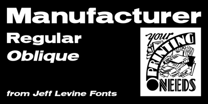 Manufacturer JNL Font Poster 1