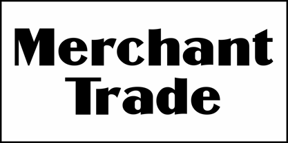 Merchant Trade JNL Font Poster 2