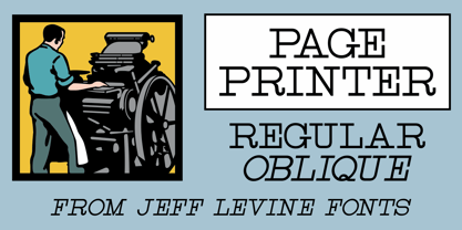 Page Printer JNL Font Poster 1