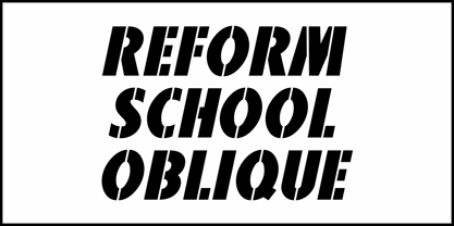 Reform School JNL Font Poster 4