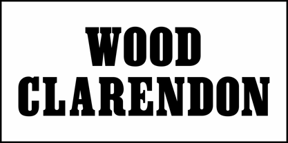 Wood Clarendon JNL Font Poster 2