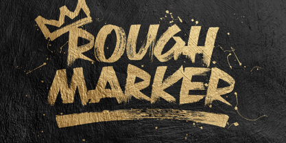 Rough Marker Font Poster 1