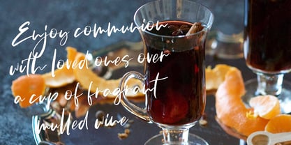 Mulled Wine Font Poster 7