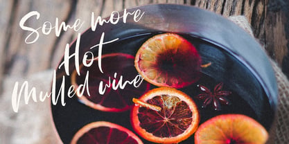 Mulled Wine Font Poster 2