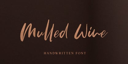 Mulled Wine Font Poster 1