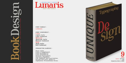 Lunaris Font Poster 9