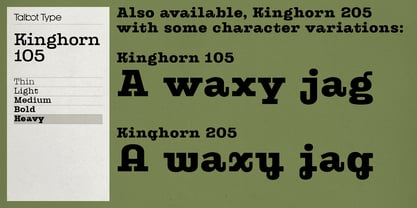 Kinghorn 105 Font Poster 10